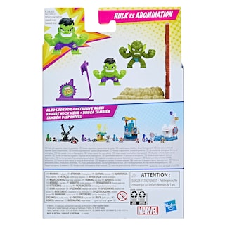 Foto 4 | Toy Playset Marvel Stunt Squad Hulk Contra Abominación - Venta Internacional.