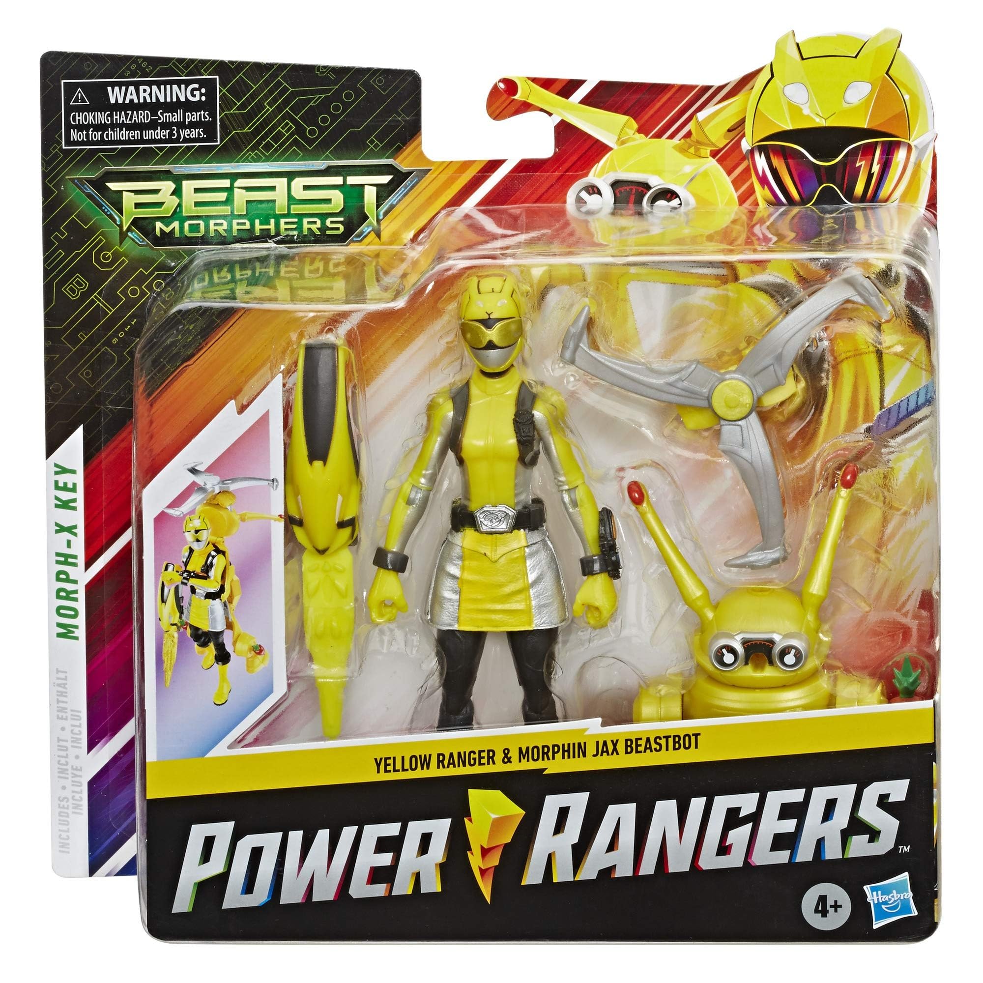 Foto 3 pulgar | Figura De Acción Power Rangers Beast Morphers Yellow Ranger - Venta Internacional.
