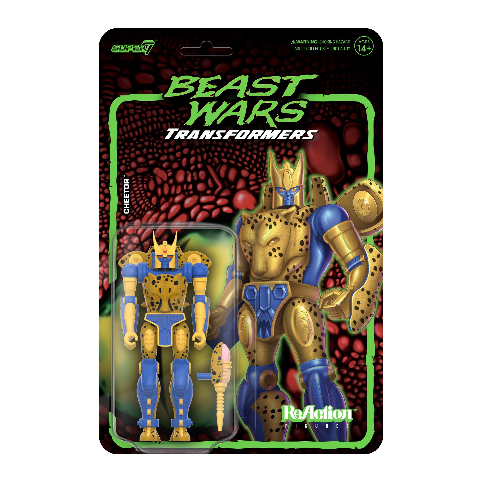 Figura De Acción Super7 Transformers Reaction Wave 7 Cheetor - Venta Internacional.