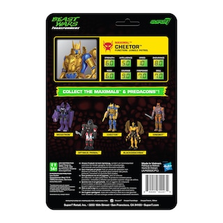 Foto 3 | Figura De Acción Super7 Transformers Reaction Wave 7 Cheetor - Venta Internacional.