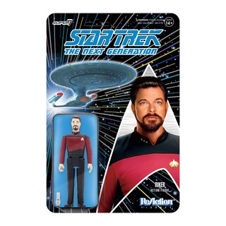 Foto 1 | Figura De Acción Super7 Star Trek Next Generation Riker W2 - Venta Internacional.