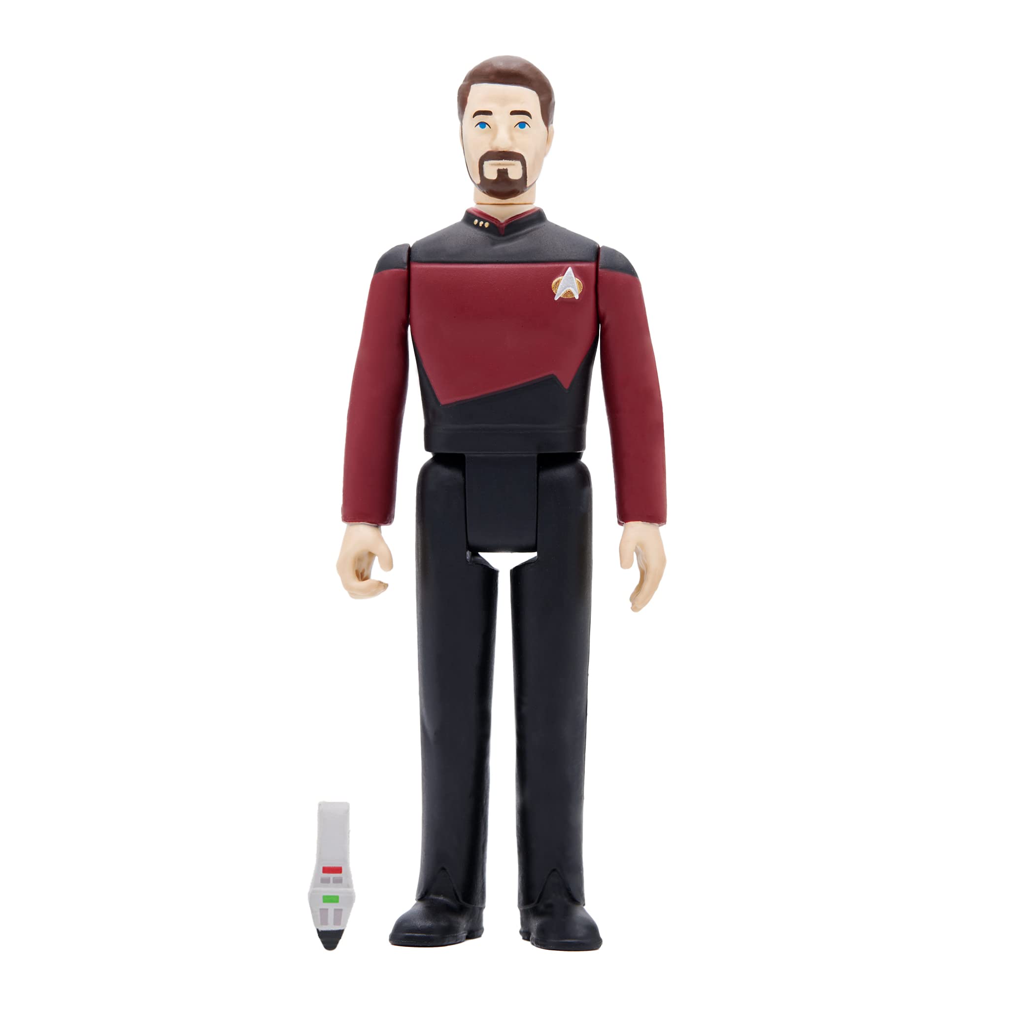 Foto 3 pulgar | Figura De Acción Super7 Star Trek Next Generation Riker W2 - Venta Internacional.