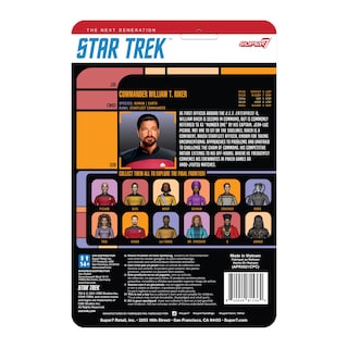 Foto 3 | Figura De Acción Super7 Star Trek Next Generation Riker W2 - Venta Internacional.
