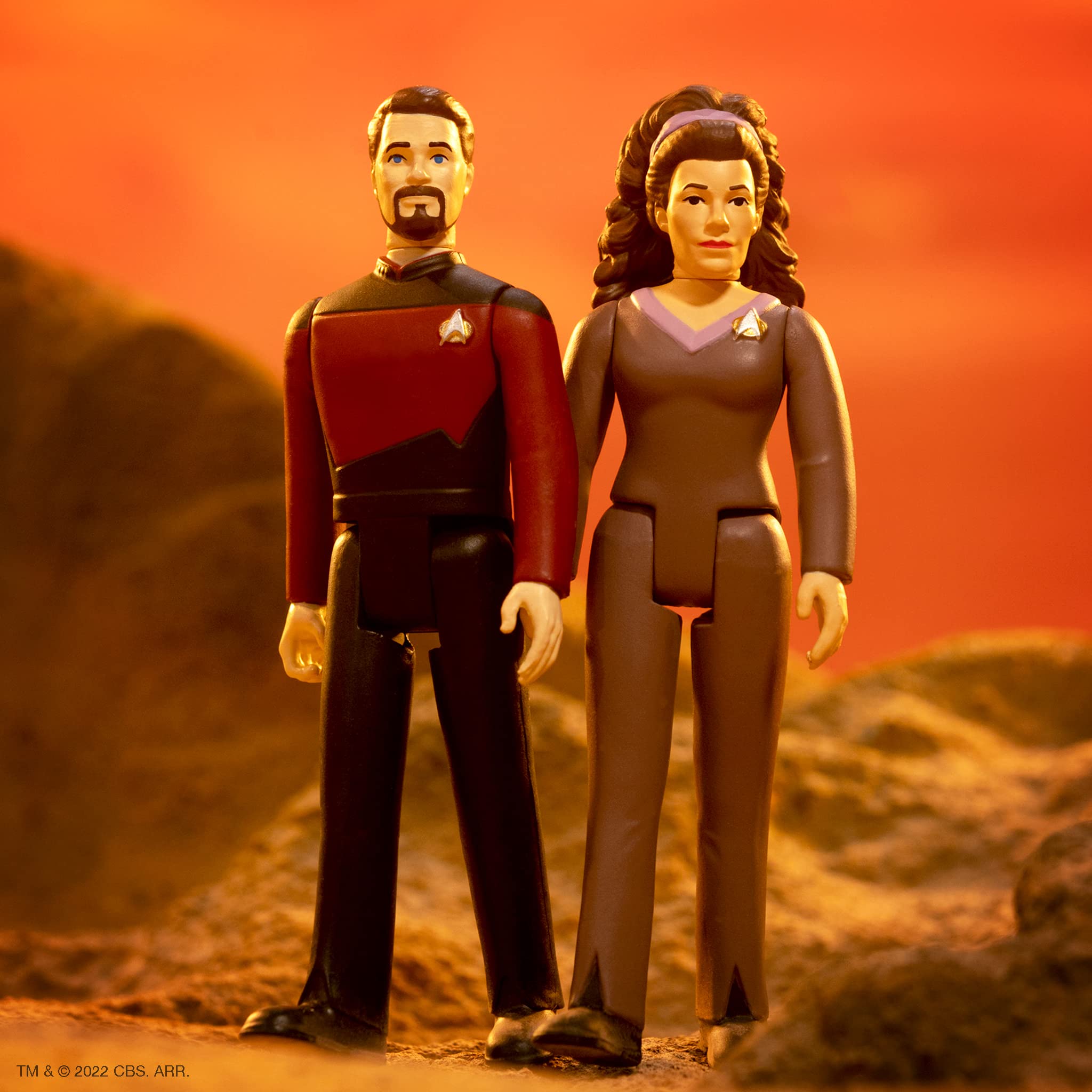 Foto 5 pulgar | Figura De Acción Super7 Star Trek Next Generation Riker W2 - Venta Internacional.