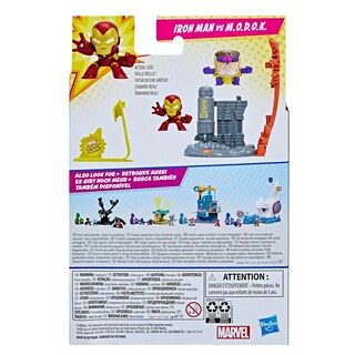 Foto 4 | Playset Marvel Stunt Squad Iron Man Contra M.o.d.o.k. Kids 4+ - Venta Internacional.