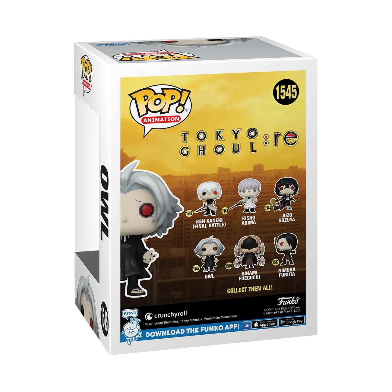 Foto 4 pulgar | Figura Funko Pop! Animación Tokyo Ghoul:re - Owl 10.5 Cm - Venta Internacional.