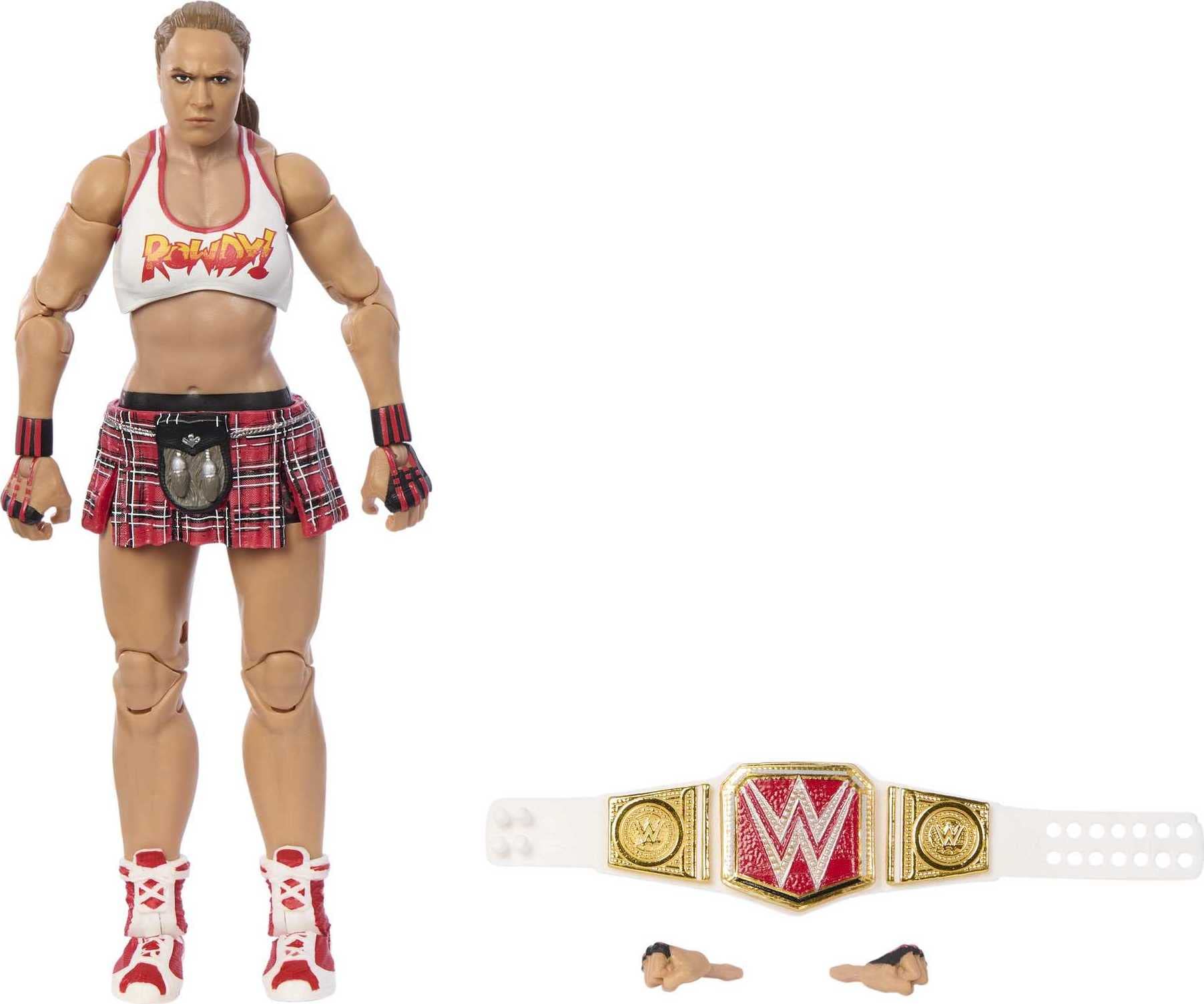 Foto 2 pulgar | Figura de Acción Mattel WWE Ronda Rousey Top Picks Elite de 6 Pulgadas con Accesorios Intercambiables - Venta Intern