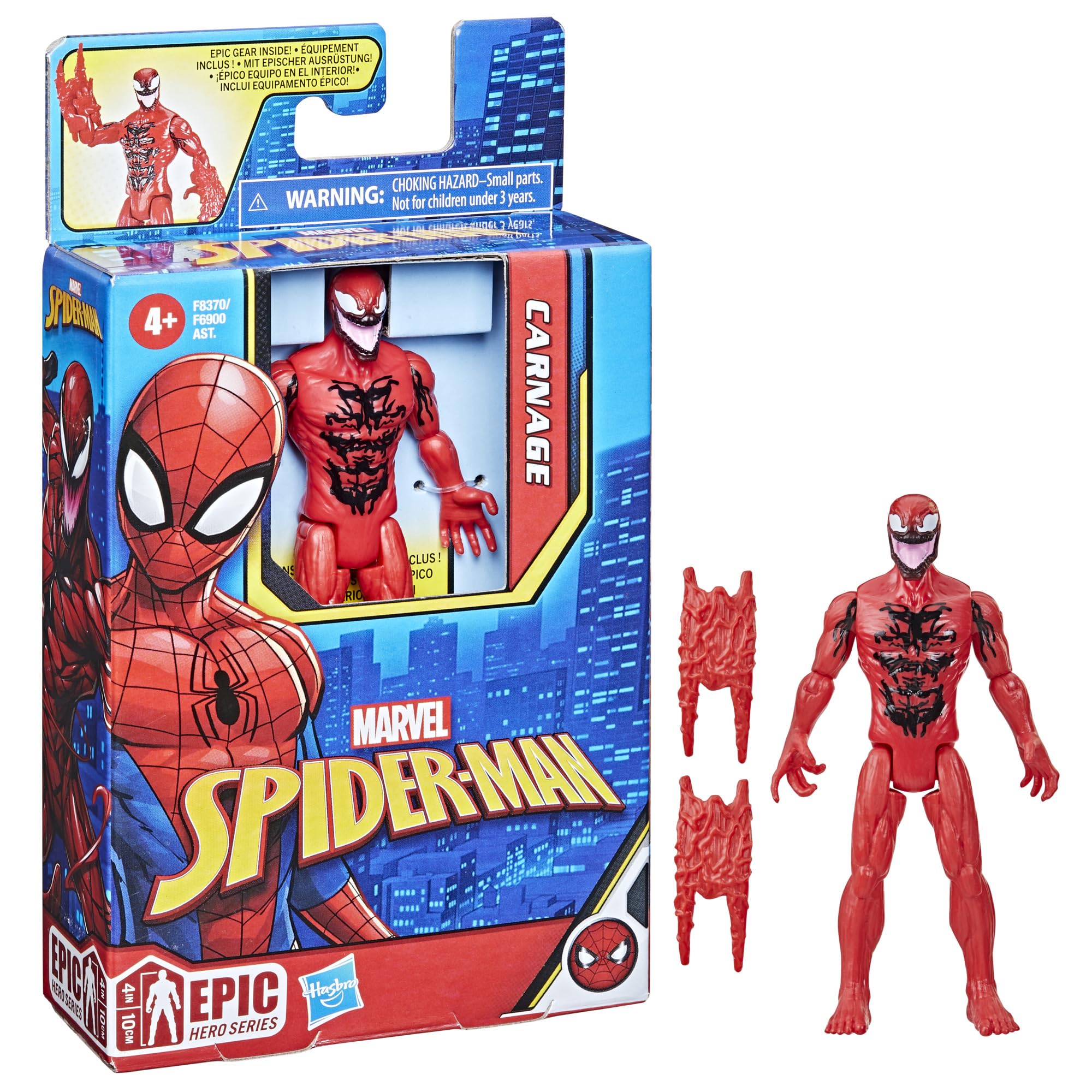 Foto 5 pulgar | Figura De Acción Marvel Spider-man Epic Hero Series Carnage - Venta Internacional.