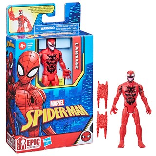 Foto 4 | Figura De Acción Marvel Spider-man Epic Hero Series Carnage - Venta Internacional.
