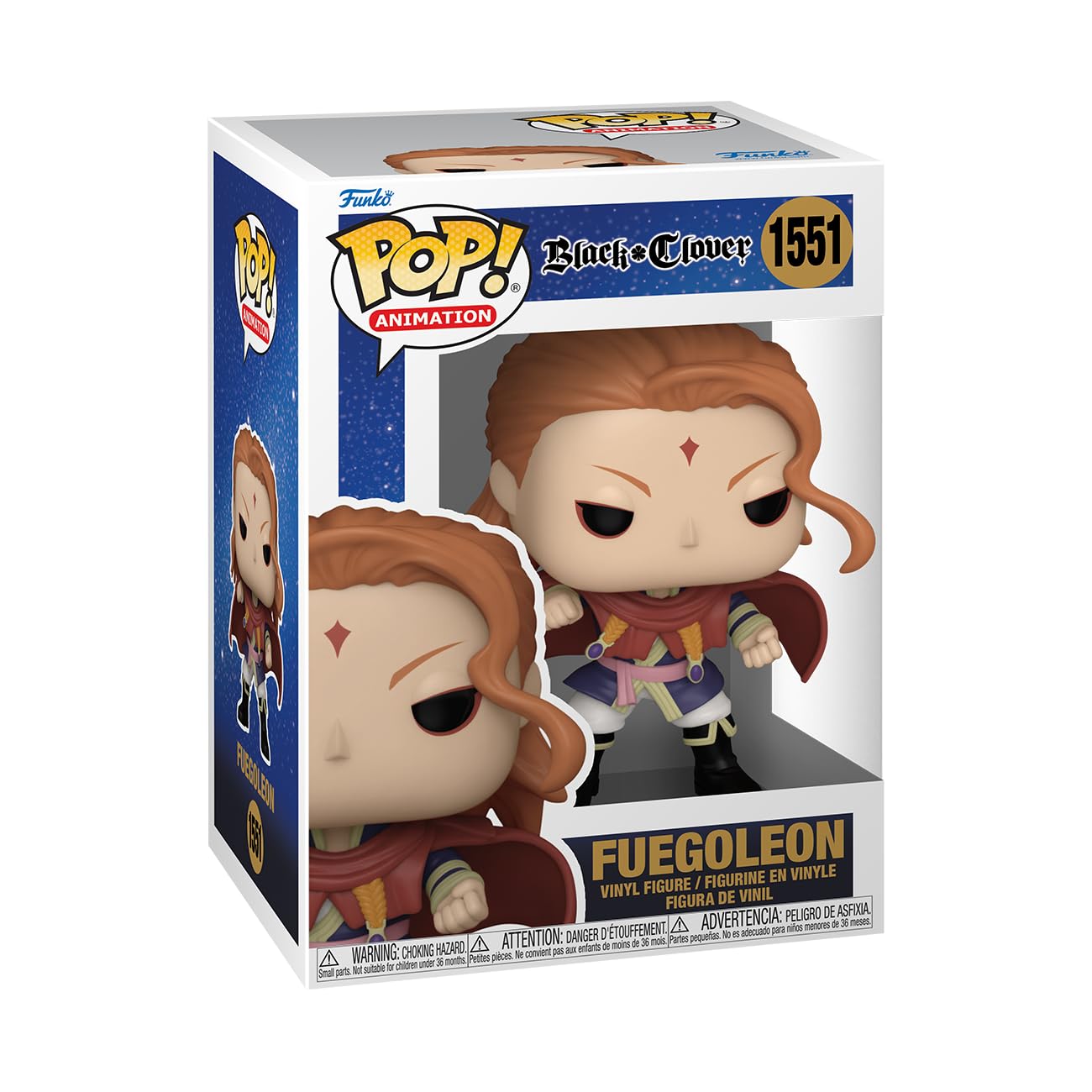 Fuegoleón De Trébol Negro Funko Pop Animation, 10 Cm - Venta Internacional.