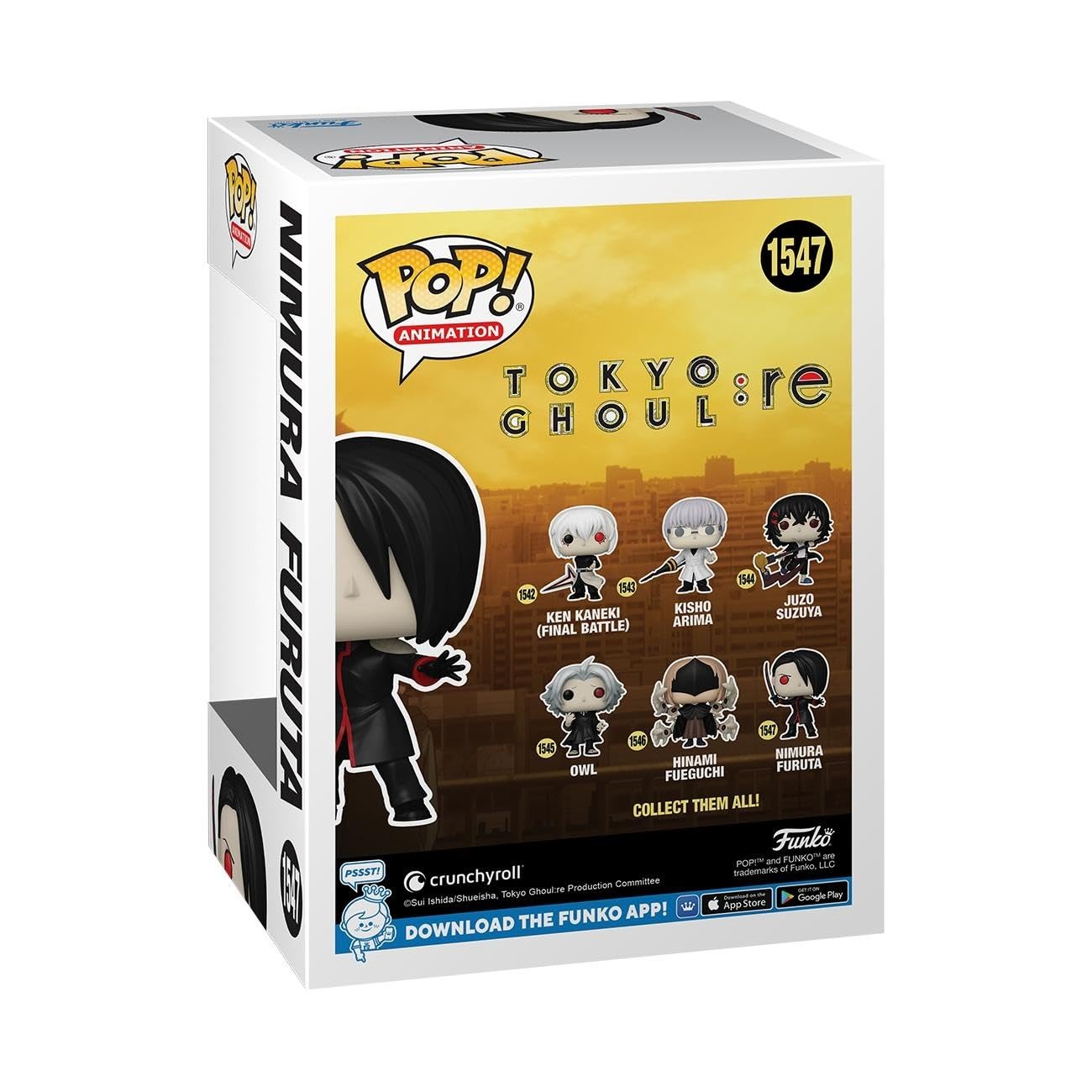 Foto 4 pulgar | Figura Funko Pop! Animación: Tokyo Ghoul: Re Nimura Furuta - Venta Internacional.