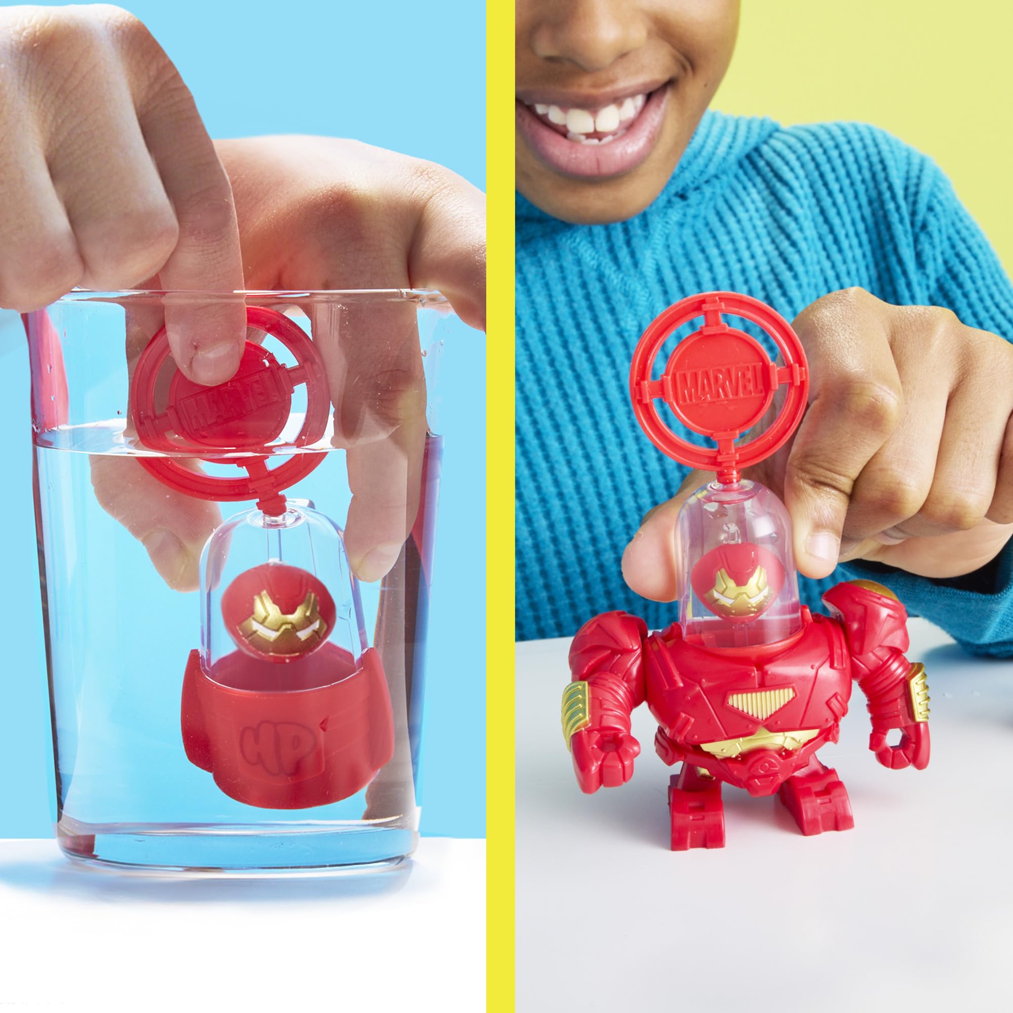Foto 3 pulgar | Set De Batalla Hydro Pods Marvel Hulkbuster Aqua Armor De 10 Cm - Venta Internacional.