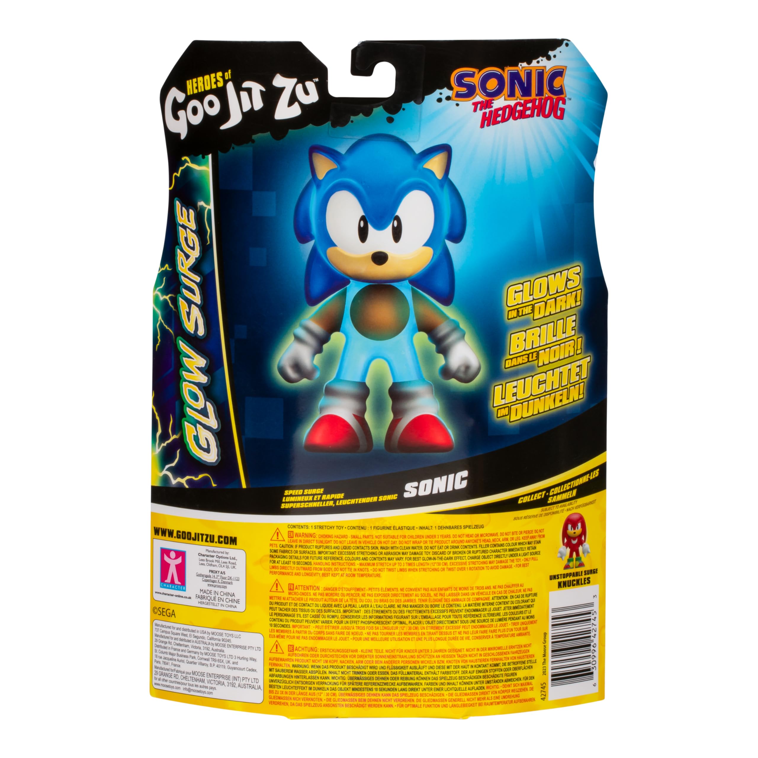 Foto 2 | Figura De Acción Heroes Of Goo Jit Zu Sonic The Hedgehog - Venta Internacional.