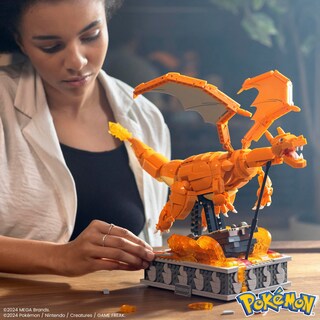 Foto 2 | Set De Juguetes De Construcción Mega Pokémon Motion Charizard 1664 Piezas - Venta Internacional.