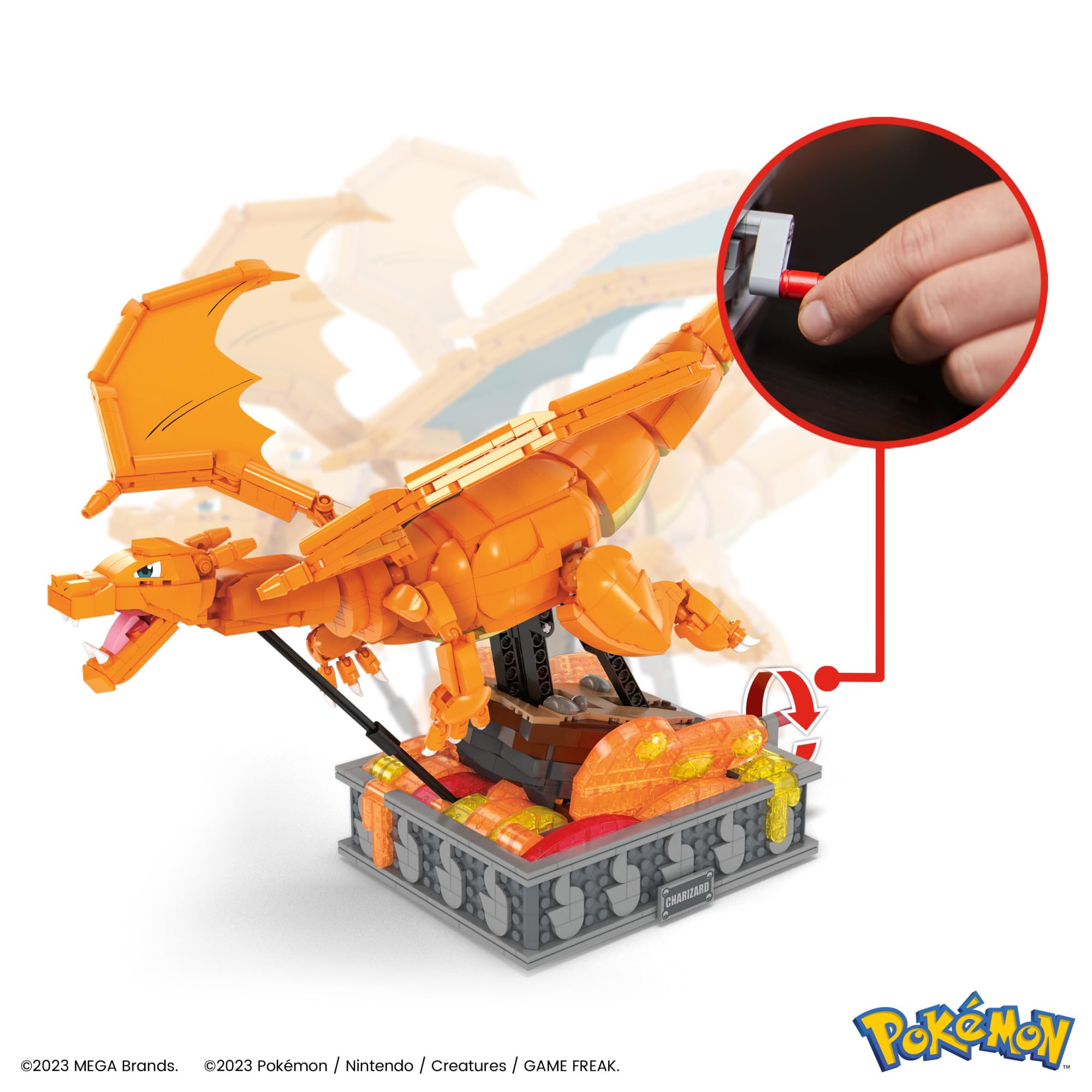 Foto 4 pulgar | Set De Juguetes De Construcción Mega Pokémon Motion Charizard 1664 Piezas - Venta Internacional.