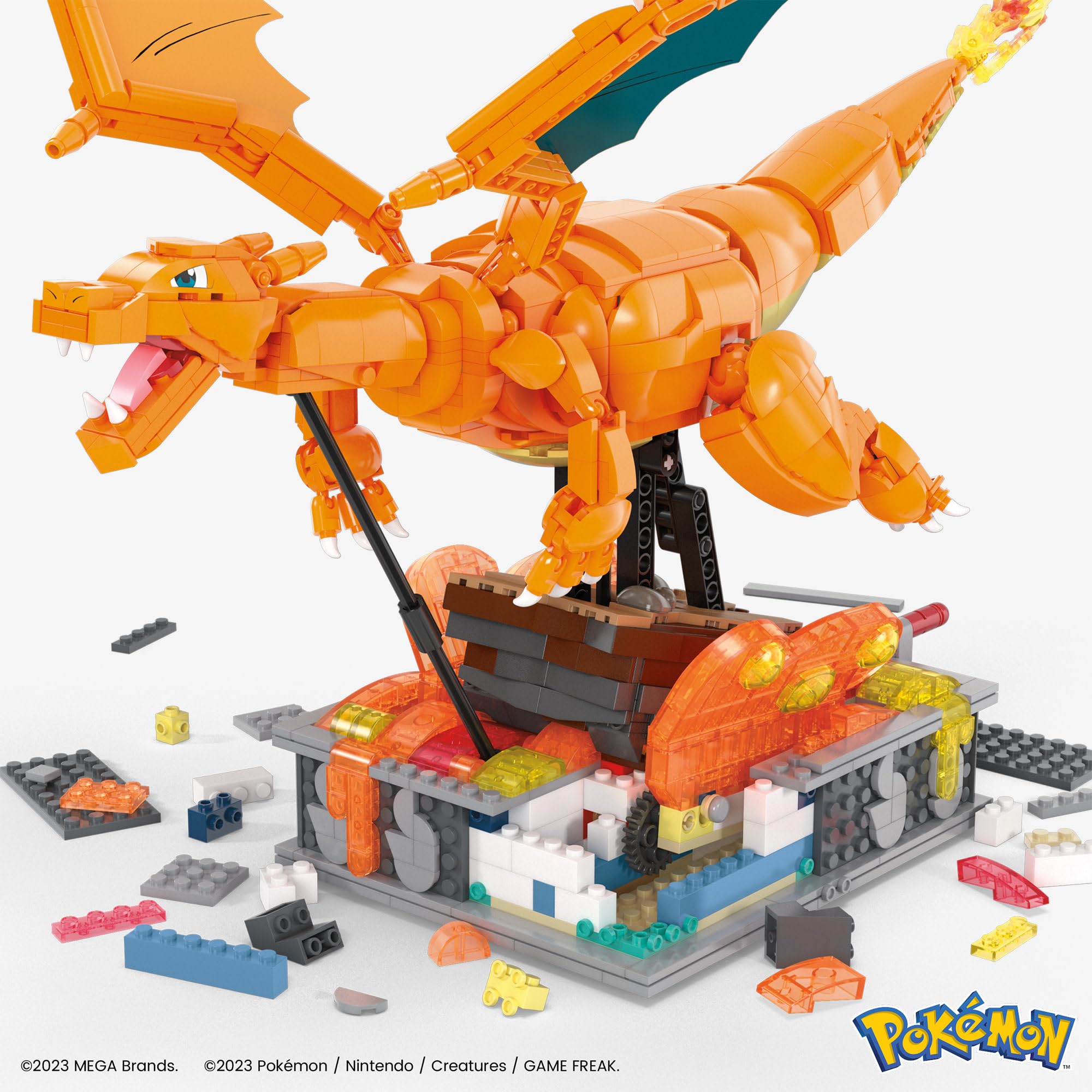 Foto 7 pulgar | Set De Juguetes De Construcción Mega Pokémon Motion Charizard 1664 Piezas - Venta Internacional.