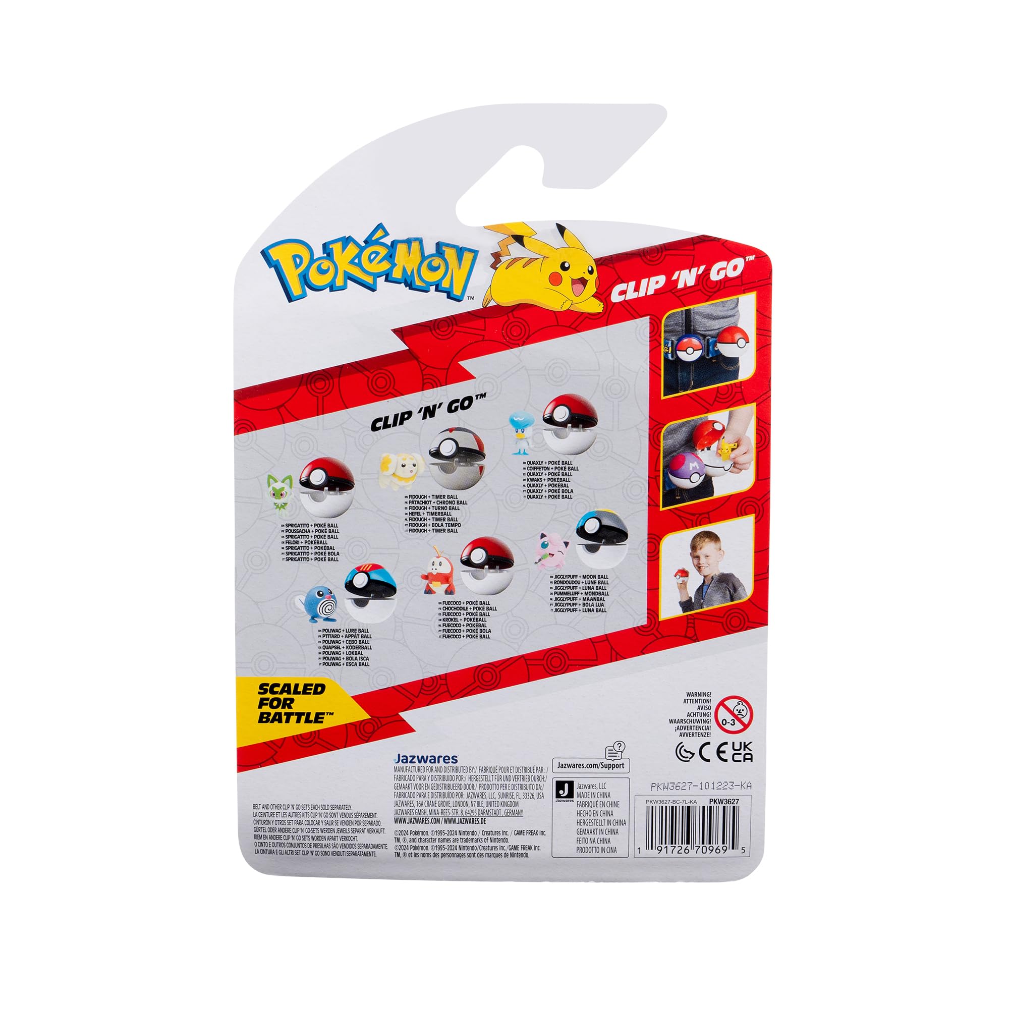 Foto 8 pulgar | Juguete Pokémon Clip N Go Jigglypuff Con Bola Lunar Para Niños Mayores De 4 Años - Venta Internacional.