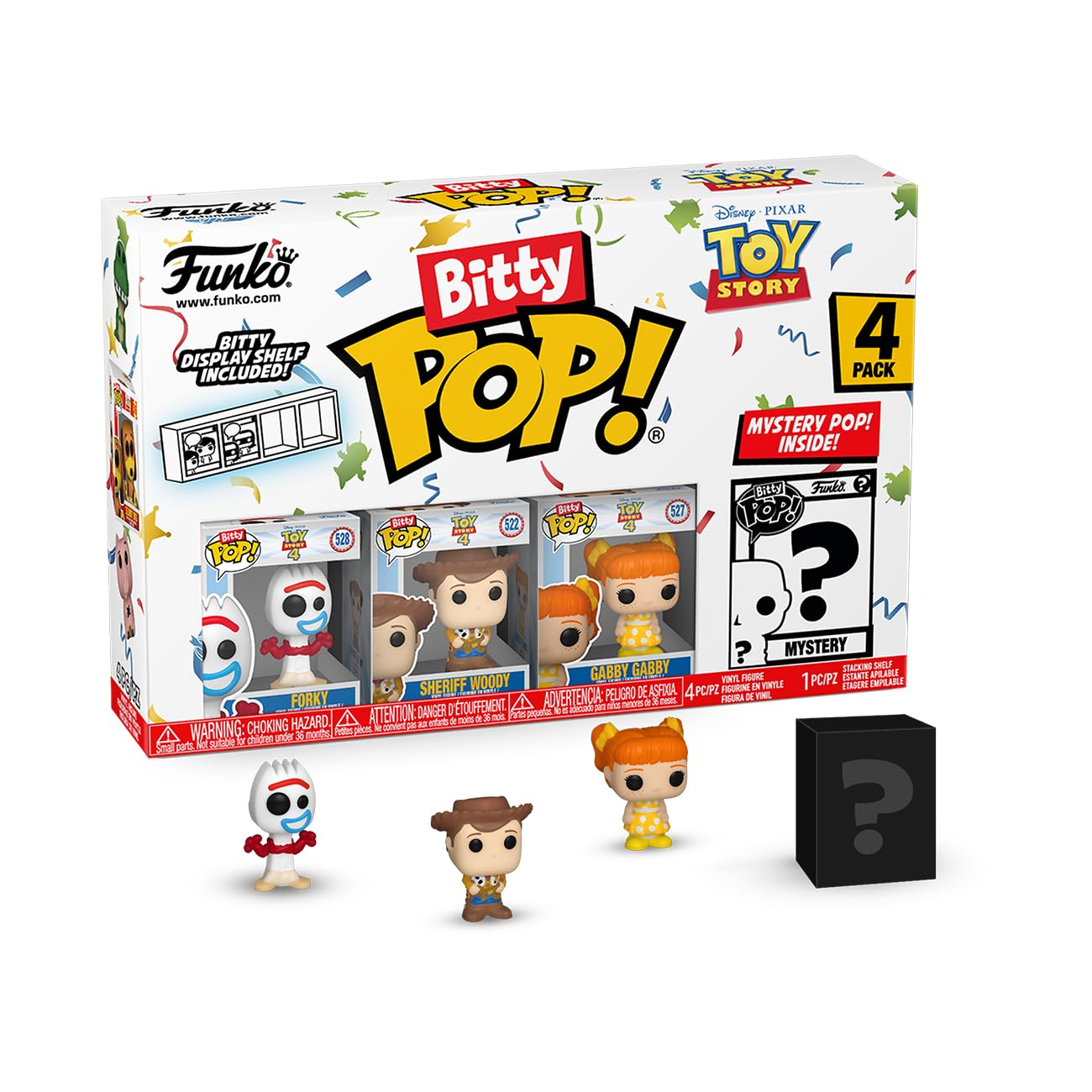 Paquete De 4 Minijuguetes Coleccionables Funko Bitty Pop! Toy Story - Venta Internacional. $608