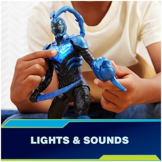 Foto 4 | Figura De Acción Dc Comics Battle-mode Blue Beetle De 30 Cm Con Acc - Venta Internacional.