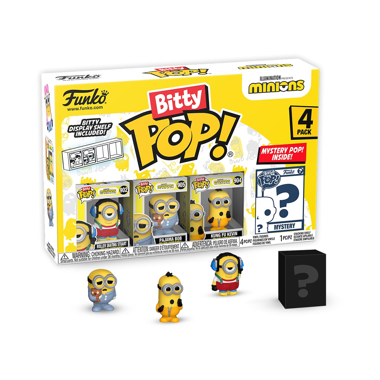 Paquete De 4 Minijuguetes Coleccionables Funko Bitty Pop! Esbirros - Venta Internacional.