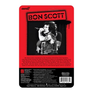 Foto 3 | Figura De Acción Super7 Bon Scott De 9,5 Cm Con Accesorio Classic Rock - Venta Internacional.