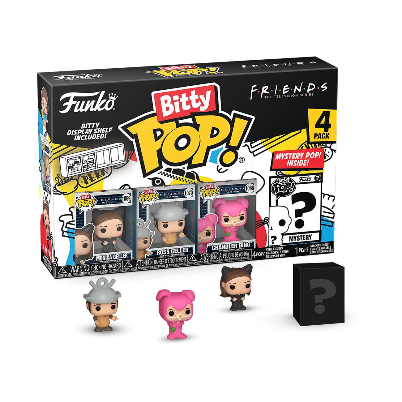 Foto 2 pulgar | Paquete De 4 Minijuguetes Coleccionables Funko Bitty Pop! ¡amigos! - Venta Internacional.