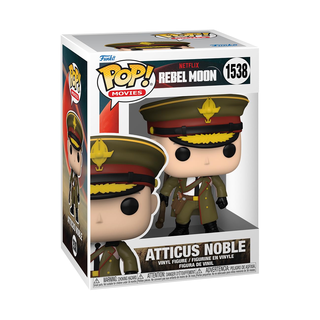 Foto 2 pulgar | Figura ¡Funko Pop! Películas de Netflix: Rebel Moon Atticus Noble - Venta Internacional