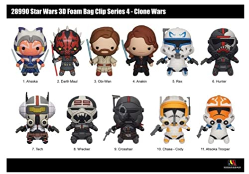 Foto 3 pulgar | Clip Para Bolsa Star Wars The Clone Wars 3d Foam Series 4 - Venta Internacional.