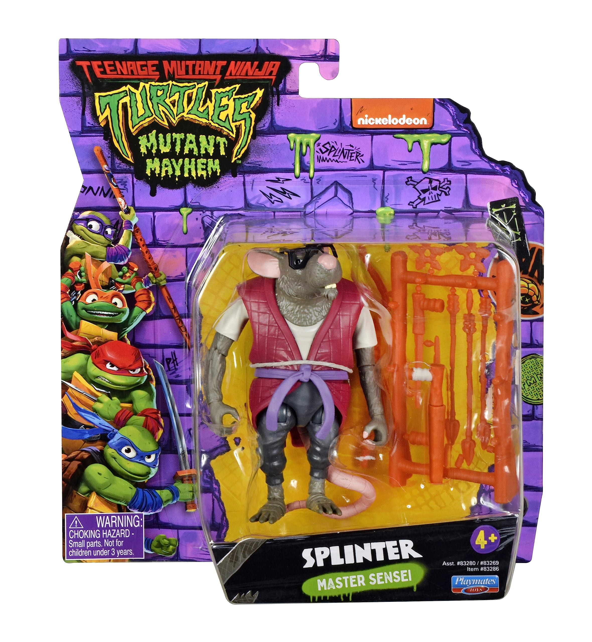 Foto 2 pulgar | Figura De Acción Teenage Mutant Ninja Turtles Splinter 12 Cm - Venta Internacional.