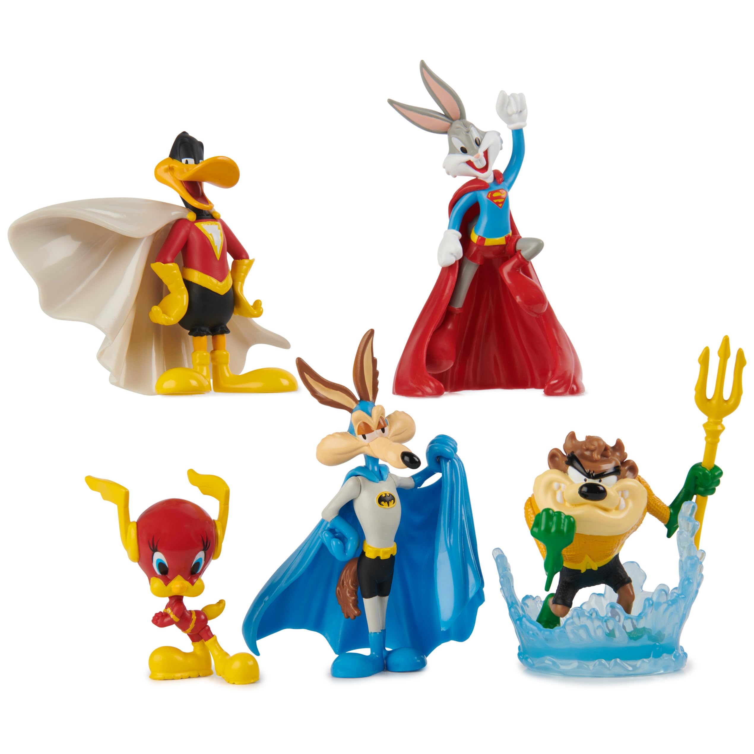 Paquete De Mezclas De Looney Tunes De Toy Dc Comics, 5 Figuras De 10 Cm Para Niños - Venta Internacional.