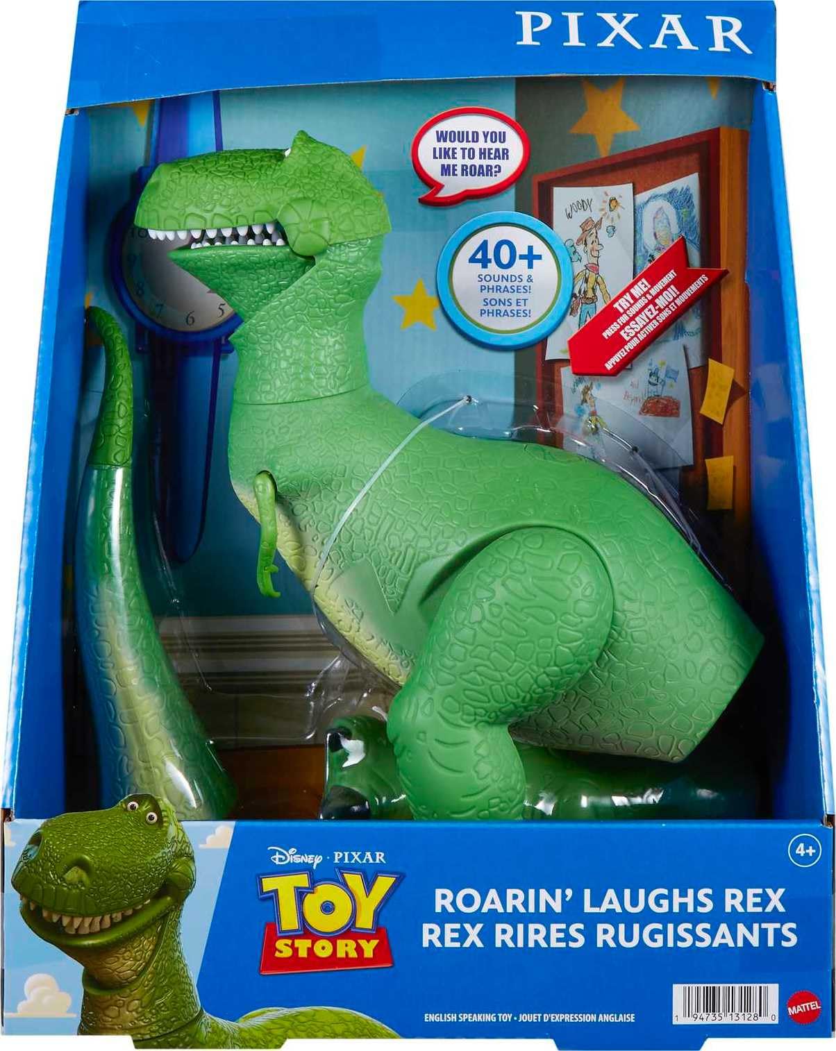 Foto 7 pulgar | Figura De Dinosaurio Mattel Disney Pixar Toy Story Rex 27,4 Cm De Altura - Venta Internacional.