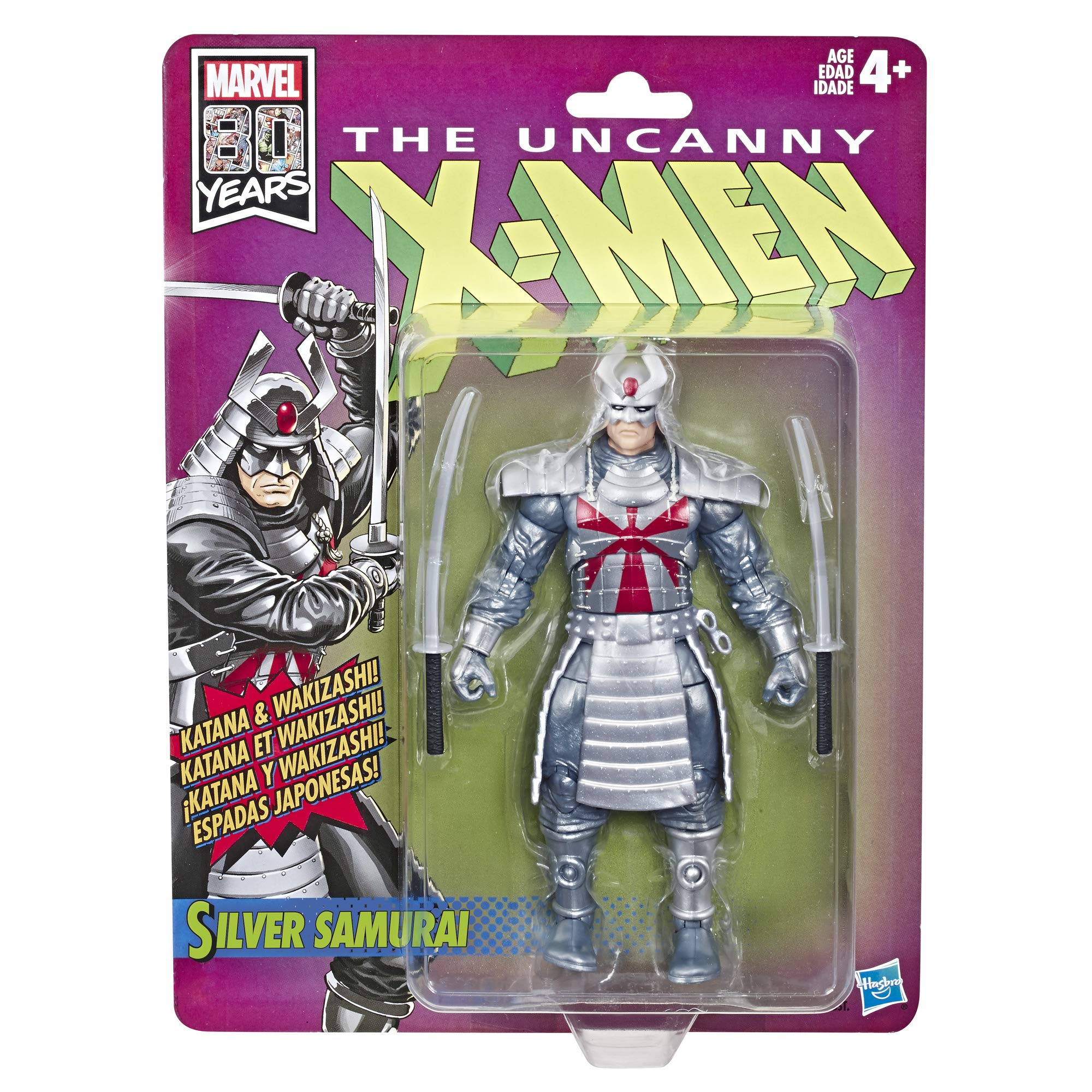 Foto 3 pulgar | Figura de Acción Toy Marvel Retro en Escala 6 Samurai X-Men Plateado - Venta Internacional