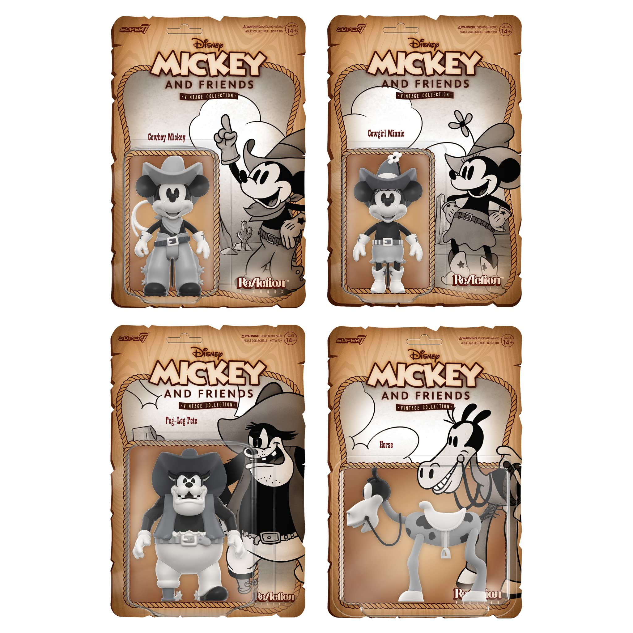 Foto 5 | Figura De Acción Super7 Disney Mickey Y Sus Amigos Peg-leg Pete - Venta Internacional.
