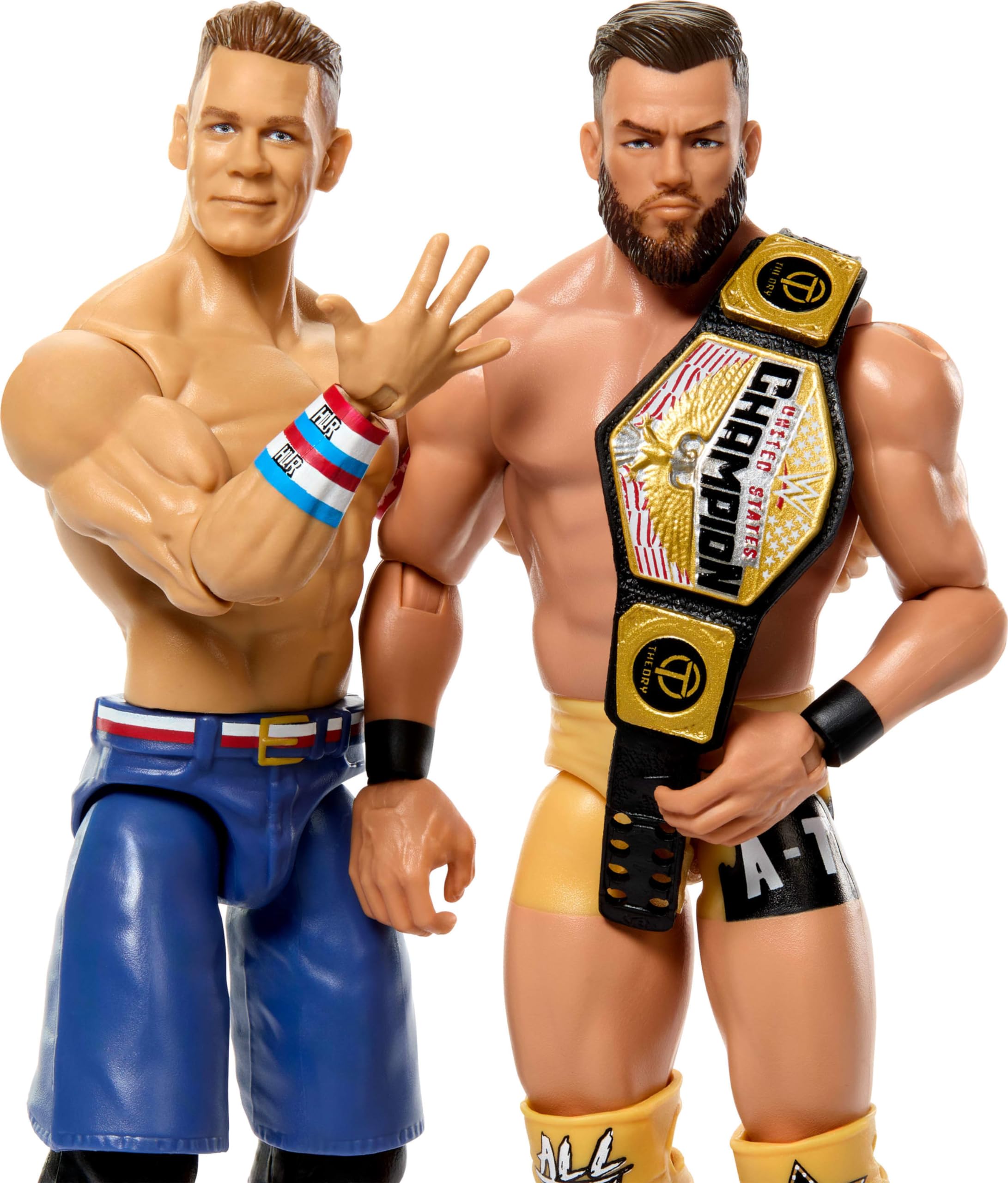 Foto 4 pulgar | Figura De Acción Mattel Wwe Championship Showdown John Cena Vs Austin Theory, Paquete De 2 - Venta Internacional.