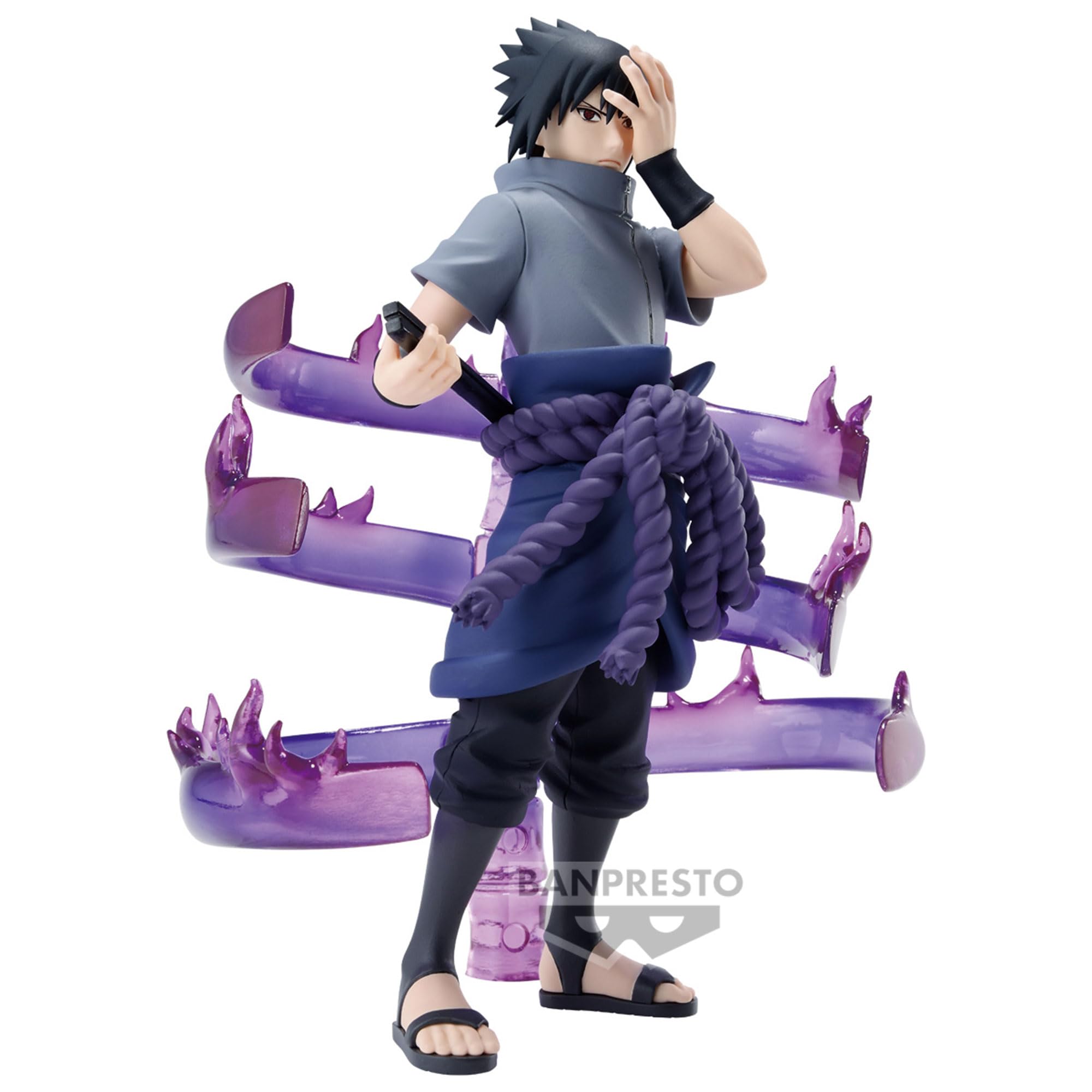 Foto 6 pulgar | Figura Banpresto Naruto Shippuden Uchiha Sasuke Ii - Venta Internacional.