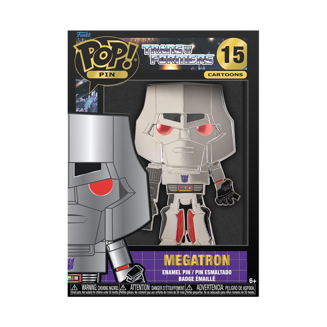 Foto 3 pulgar | ¡pin Funko Pop! Transformers Megatron, 10 Cm - Venta Internacional.