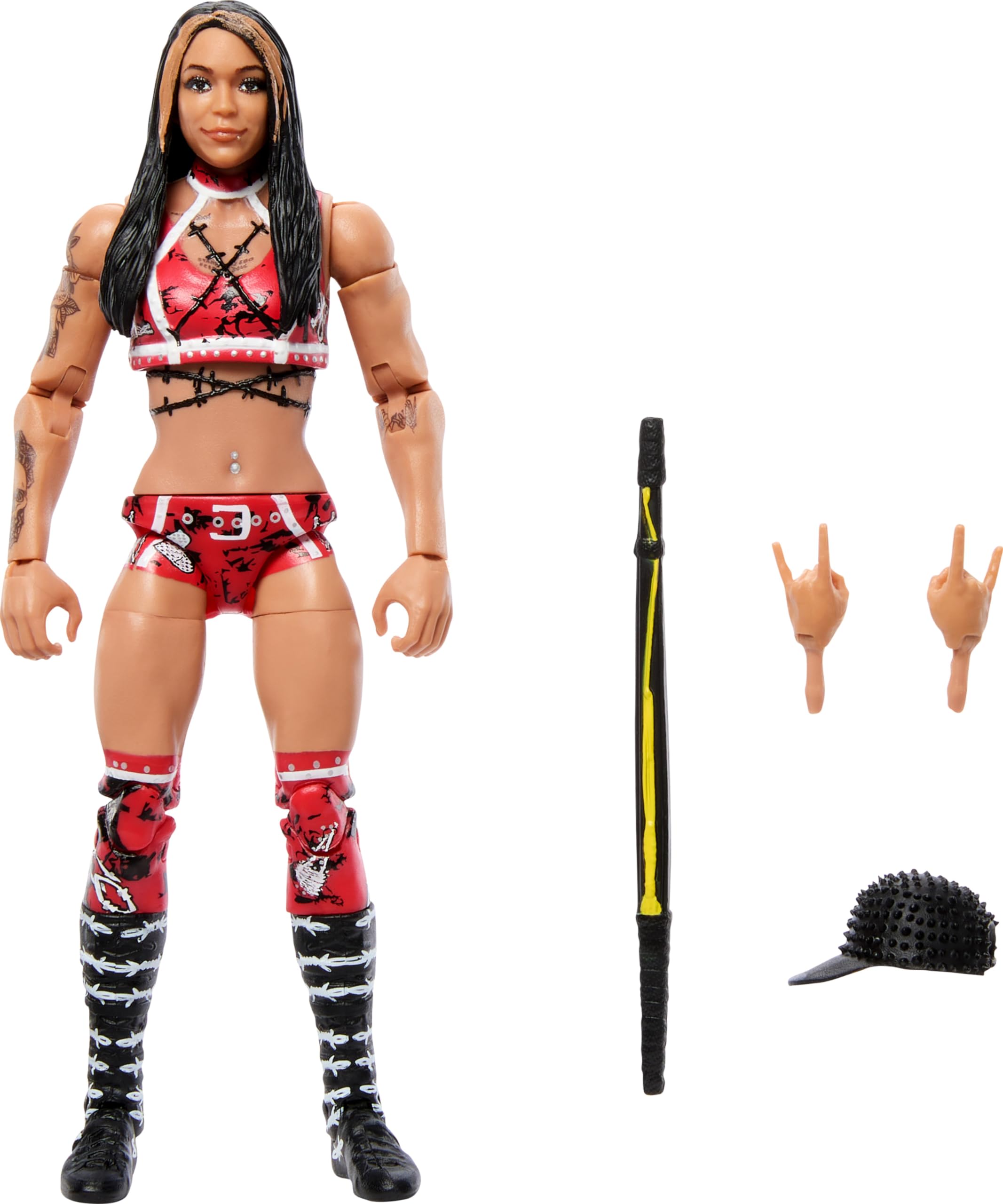 Foto 2 pulgar | Figura De Acción Mattel Wwe Elite Cora Jade De 6 Pulgadas Con Accesorios - Venta Internacional.