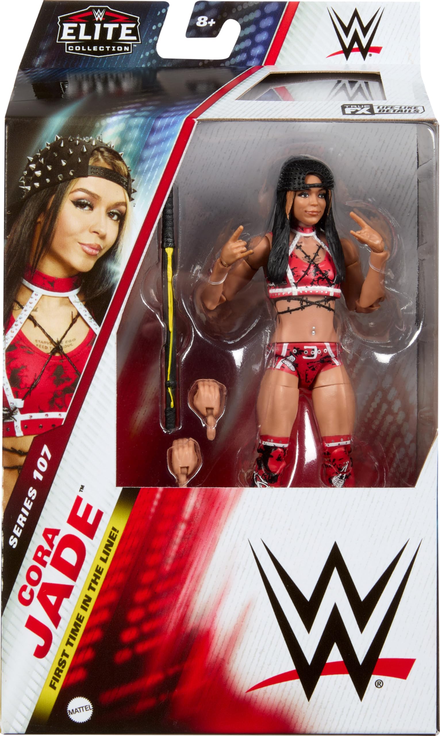 Foto 3 pulgar | Figura De Acción Mattel Wwe Elite Cora Jade De 6 Pulgadas Con Accesorios - Venta Internacional.
