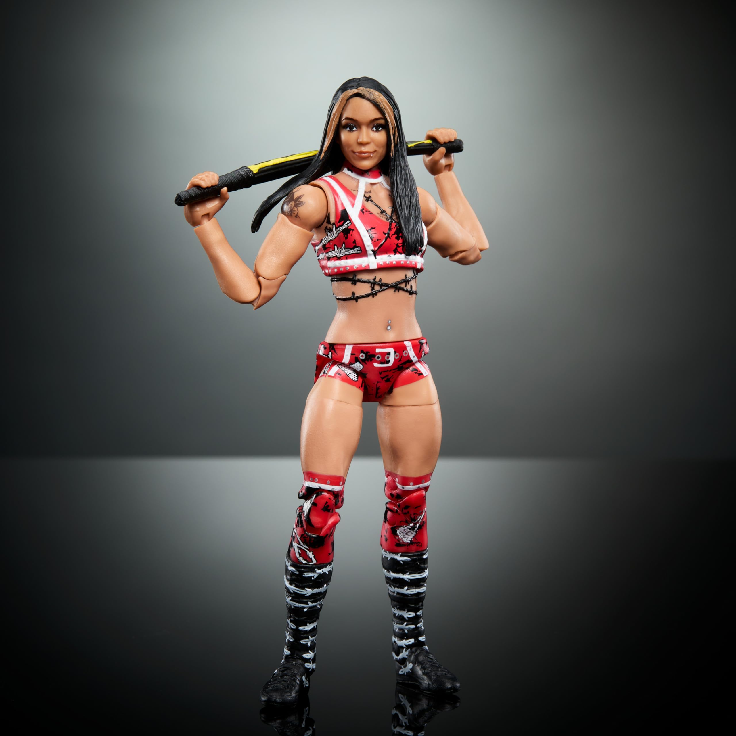 Foto 5 pulgar | Figura De Acción Mattel Wwe Elite Cora Jade De 6 Pulgadas Con Accesorios - Venta Internacional.