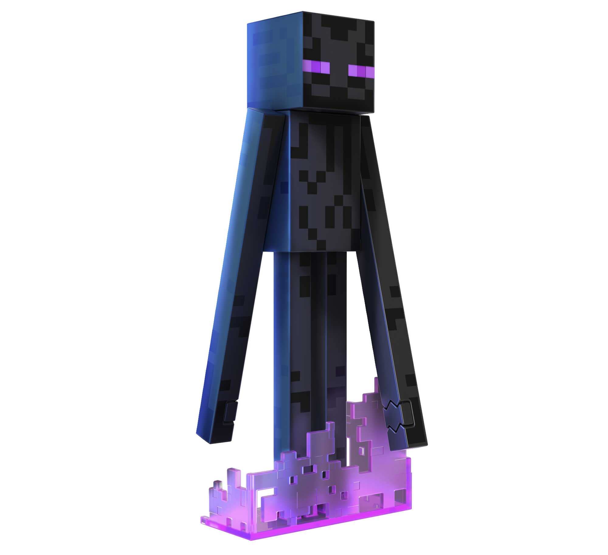 Foto 2 pulgar | Figura De Acción Mattel Minecraft Diamond Level Enderman 14 Cm - Venta Internacional.