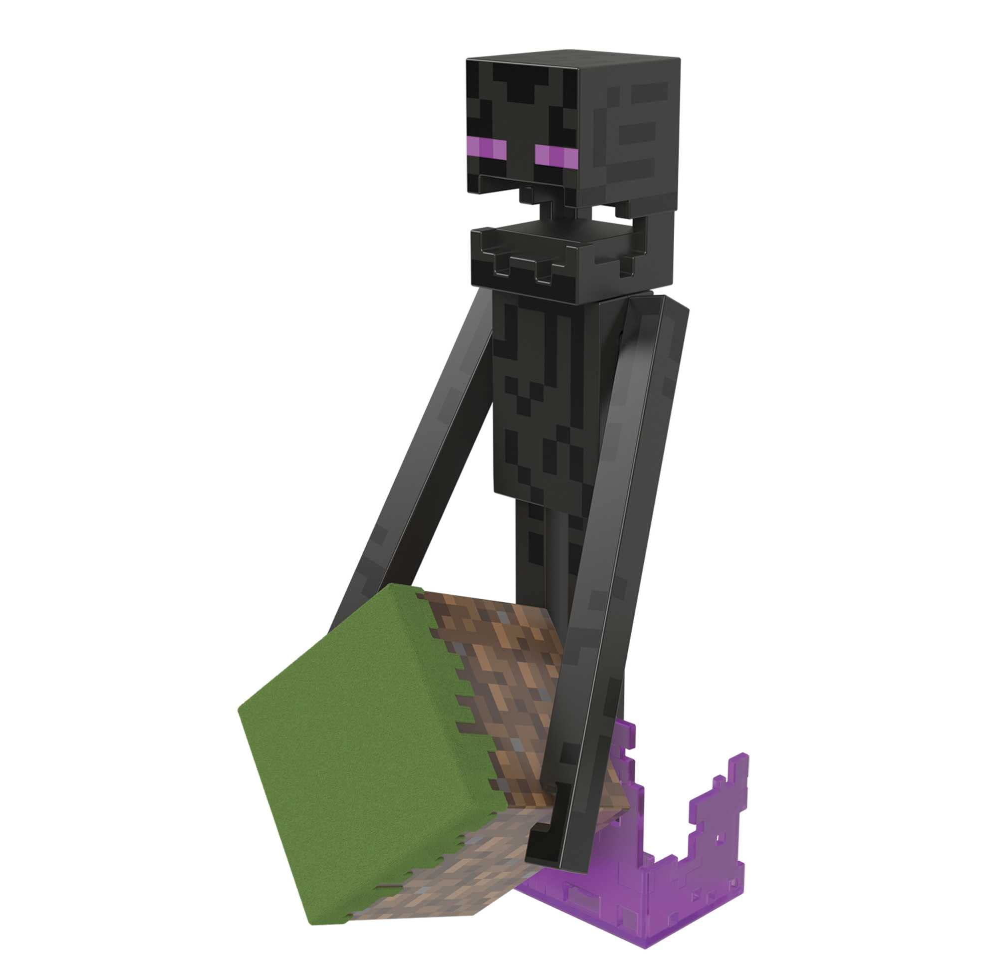 Foto 3 pulgar | Figura De Acción Mattel Minecraft Diamond Level Enderman 14 Cm - Venta Internacional.