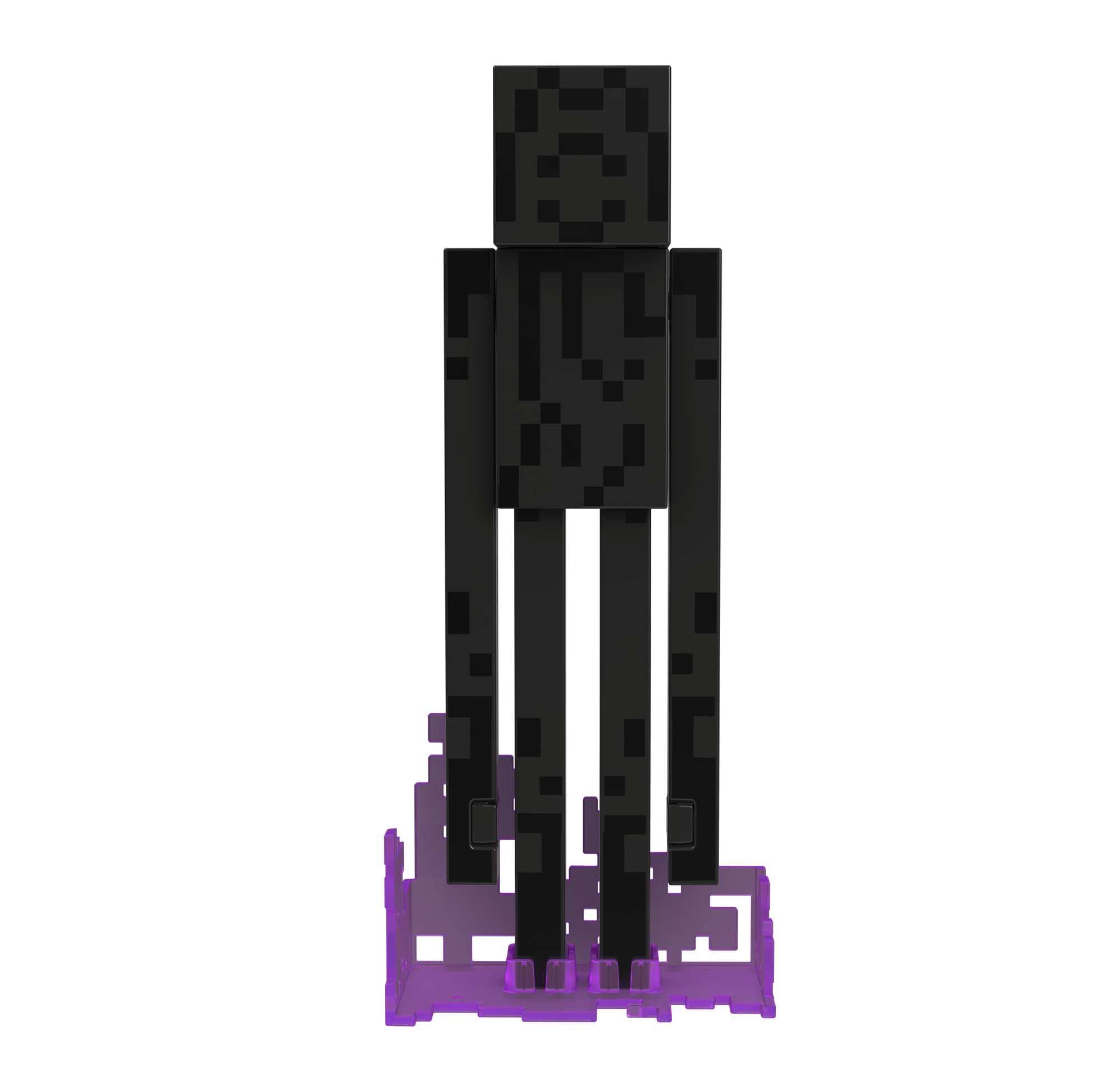 Foto 4 pulgar | Figura De Acción Mattel Minecraft Diamond Level Enderman 14 Cm - Venta Internacional.