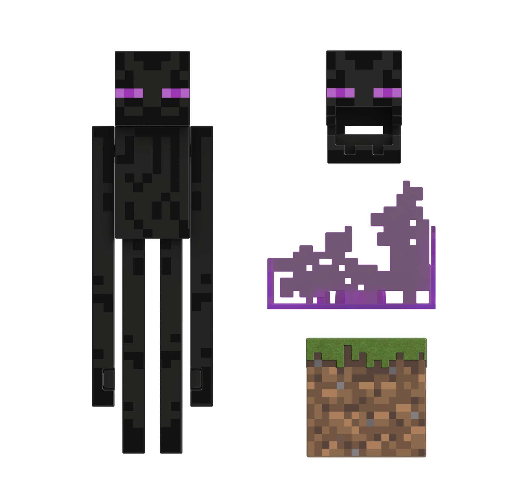 Foto 5 pulgar | Figura De Acción Mattel Minecraft Diamond Level Enderman 14 Cm - Venta Internacional.