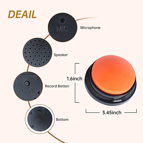 Foto 4 pulgar | Botón De Grabación De Voz A 4 Colores Para Perro Con 30 Segundos - Venta Internacional.