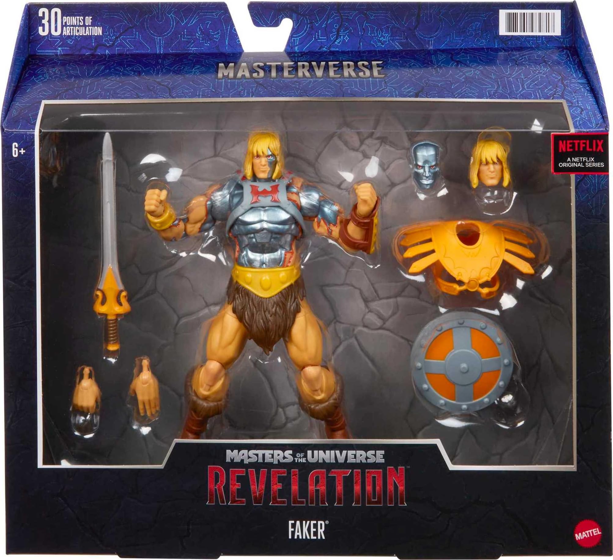 Foto 3 pulgar | Figura de Acción Masters Of The Universe Masterverse Faker - Venta Internacional