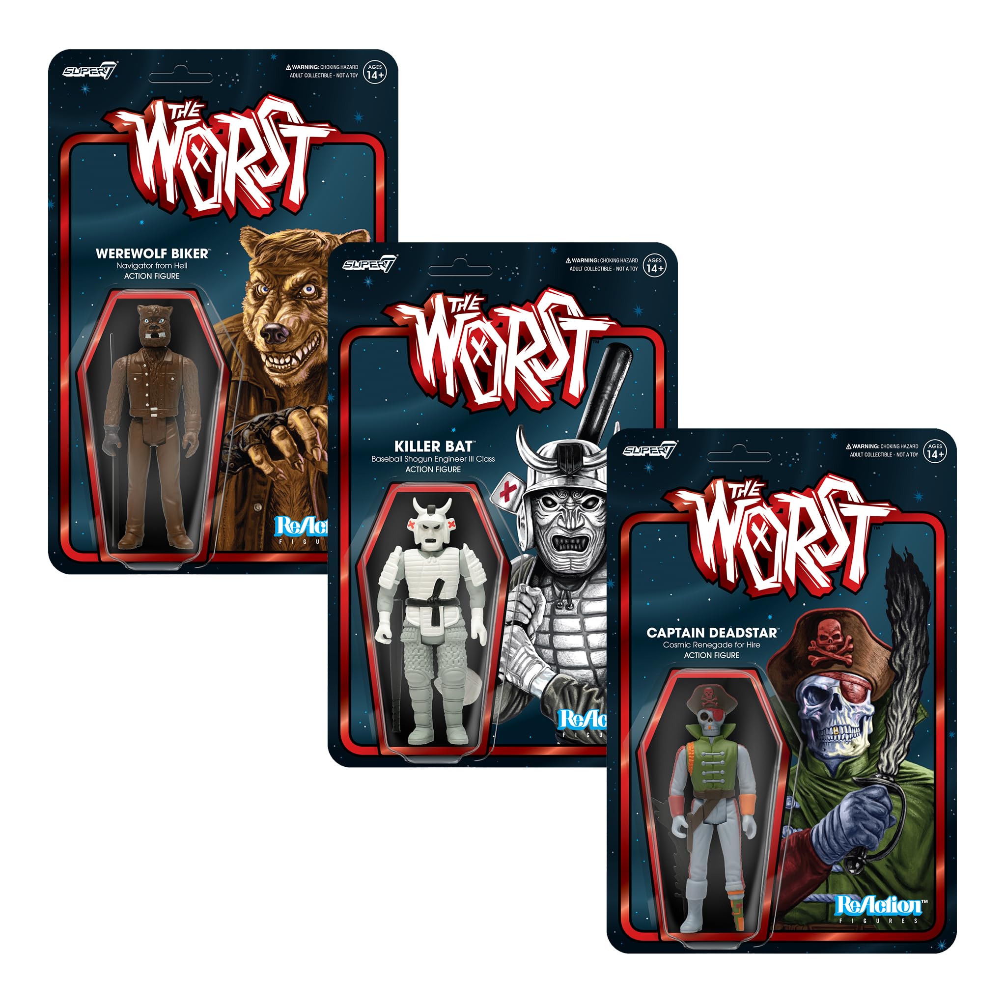 Foto 7 pulgar | Figura De Acción Super7 The Worst Reaction Werewolf Biker - Venta Internacional.