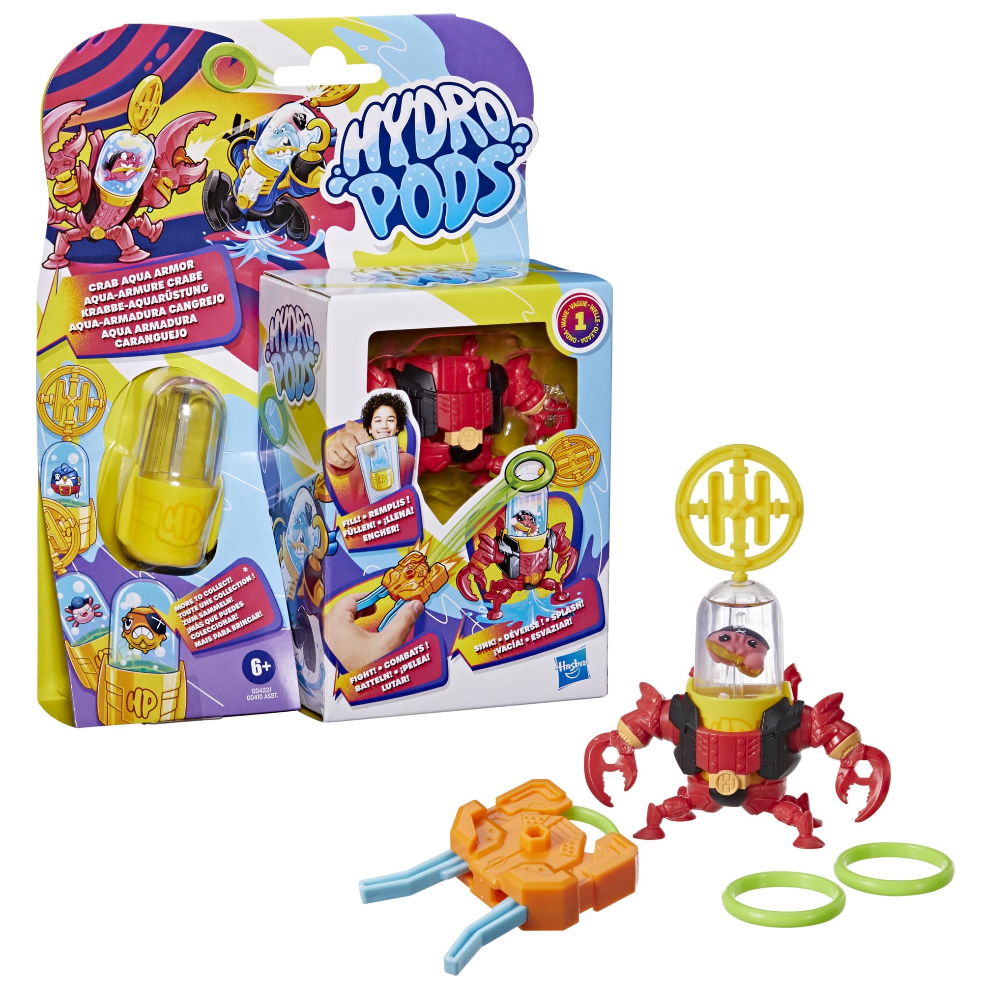 Set De Batalla Hydro Pods Crab Aqua Armor Mech Suit Hasbro - Venta Internacional.