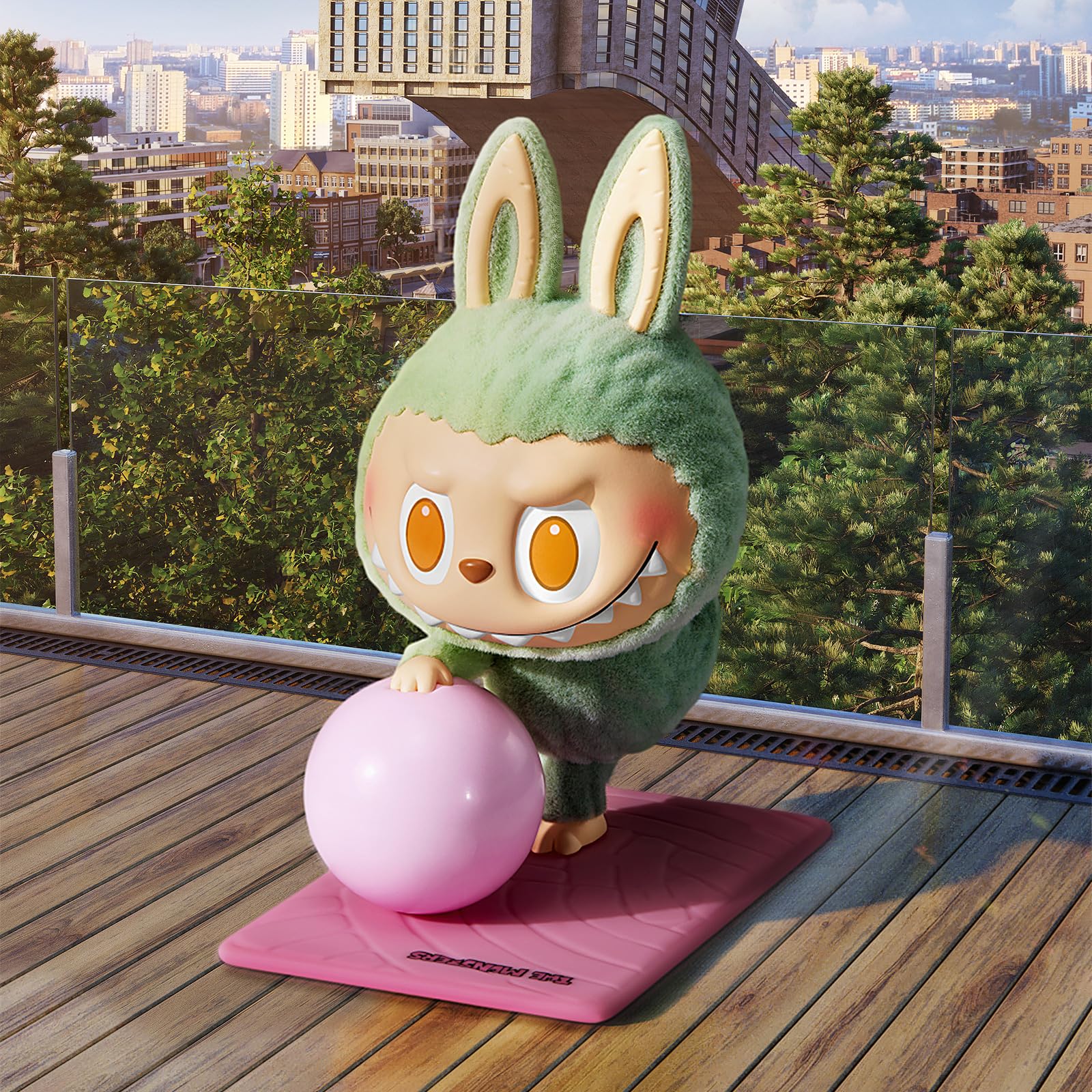 Foto 5 pulgar | Figura Pop Mart La Serie Monsters Lazy Yoga - Venta Internacional.