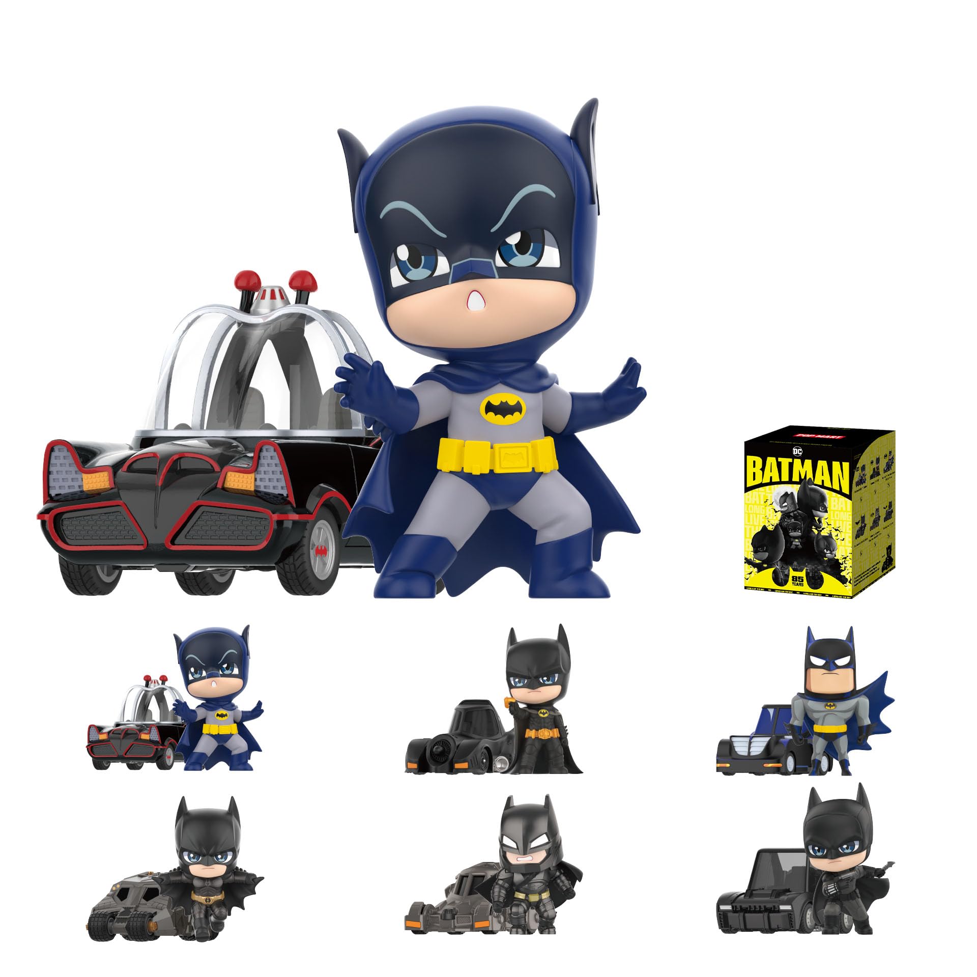 Figuras De Acción Pop Mart Dc Batman Serie 85 Aniversario - Venta Internacional.