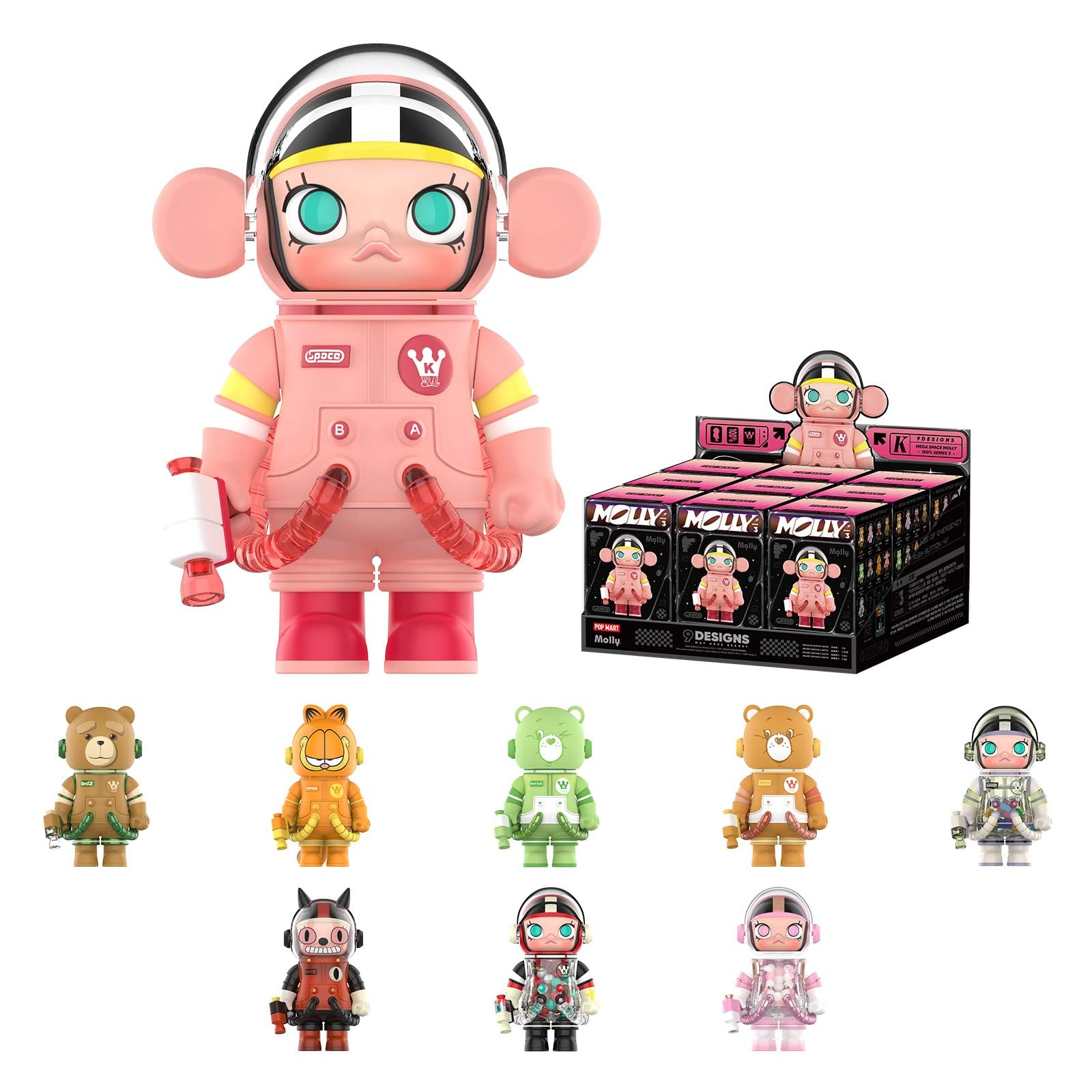 Figuras Blind Box Pop Mart Mega Space Molly 100% Serie 3 - Venta Internacional.